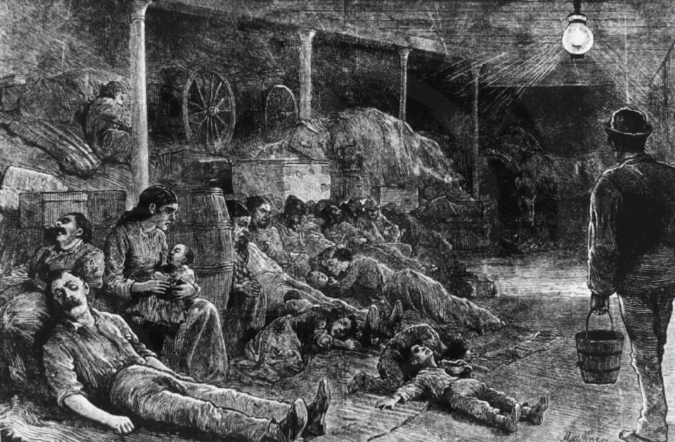 How the poor working class slept in barns during plagues and no doubt the sweating sickness